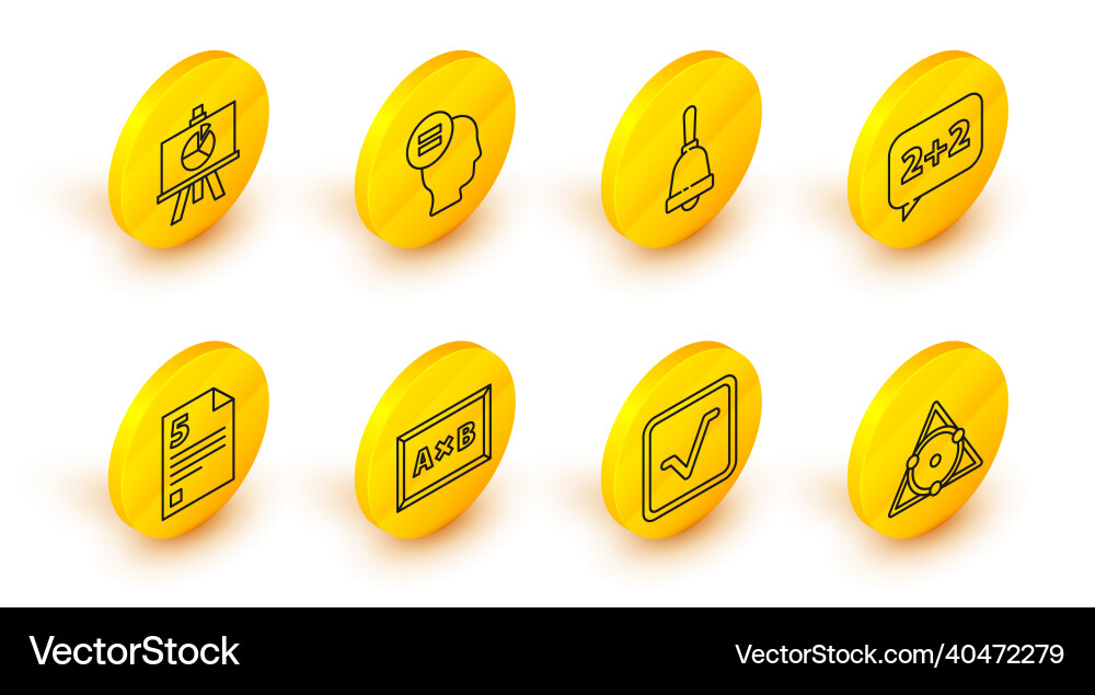 Set line chalkboard open book calculation Set line chalkboard open book calculation vector image