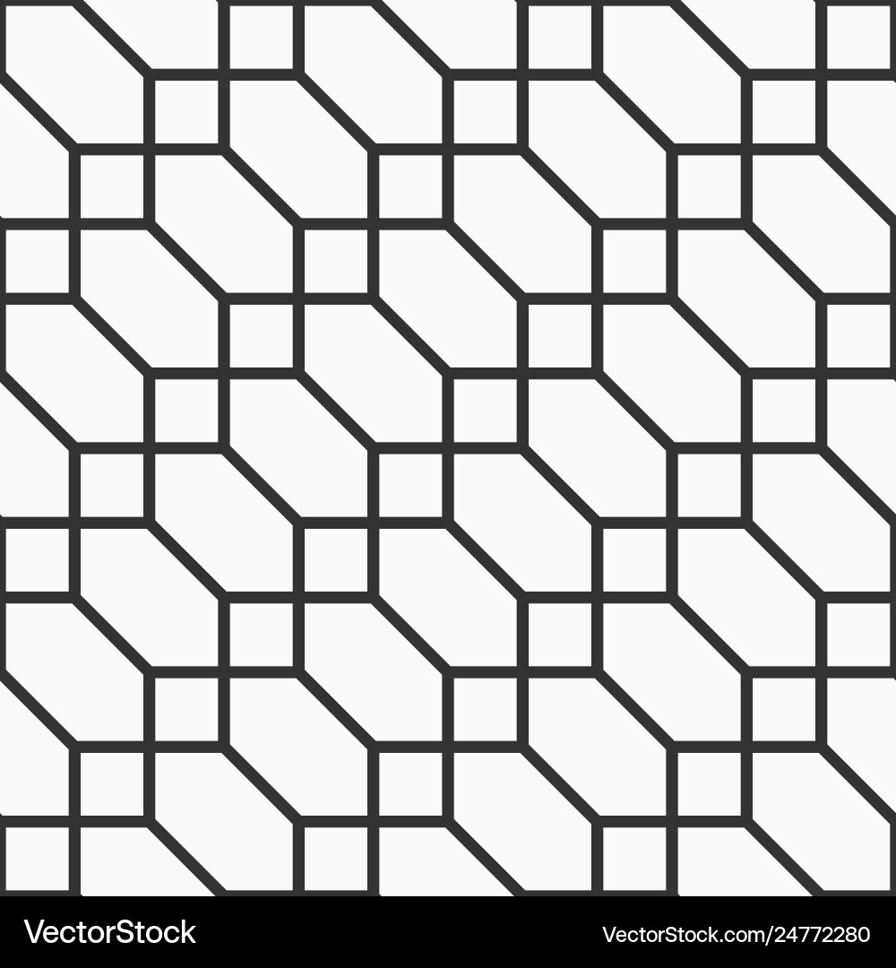 Abstract seamless pattern hexagons and squares Abstract seamless pattern hexagons and squares vector image