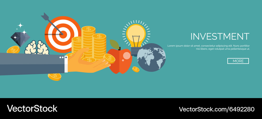 Flat background money Vector Image