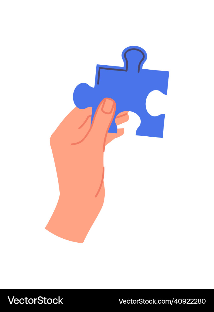 Hand with object concept Hand with object concept Vector Image