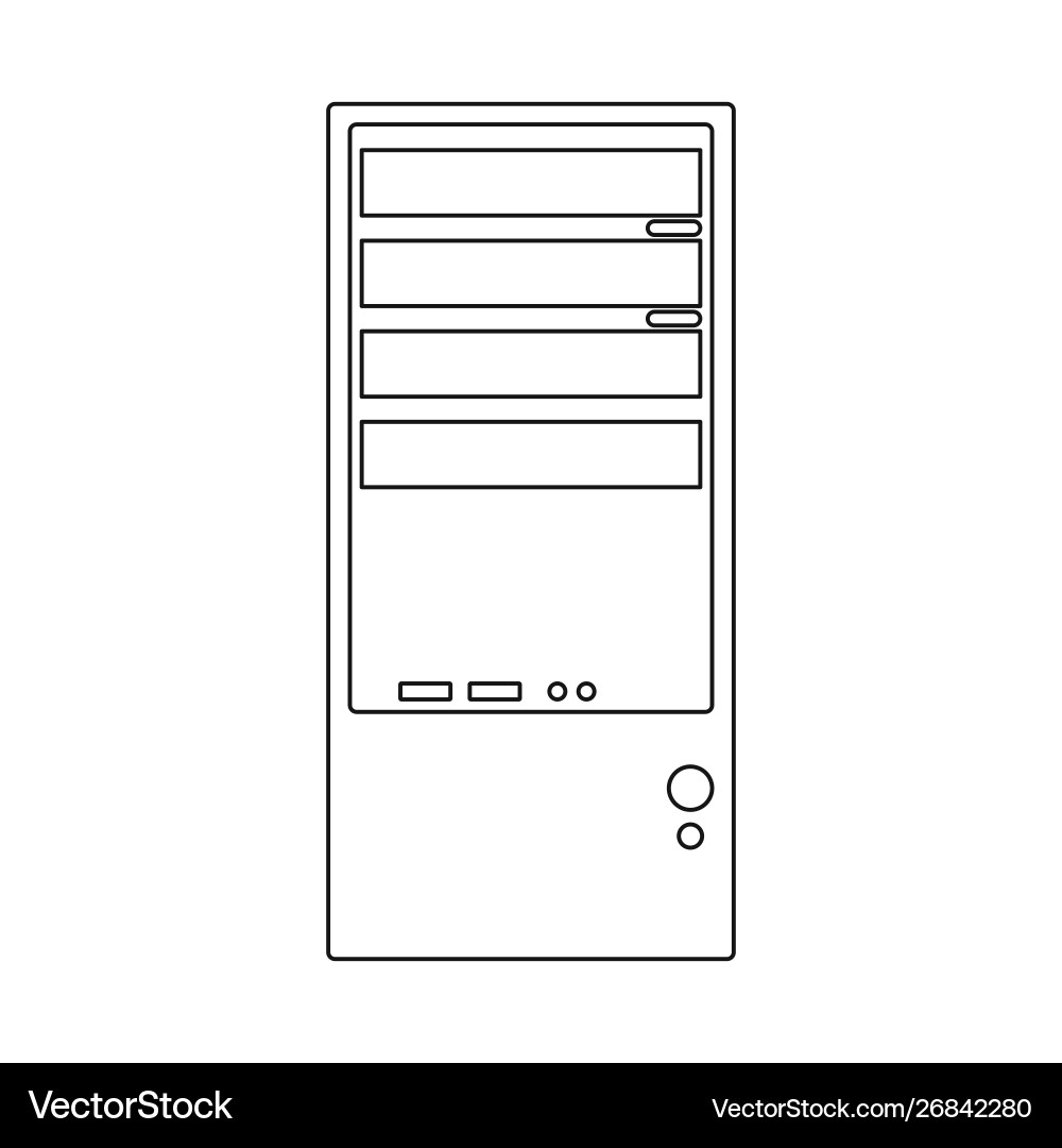 Isolated object system and unit sign set vector image