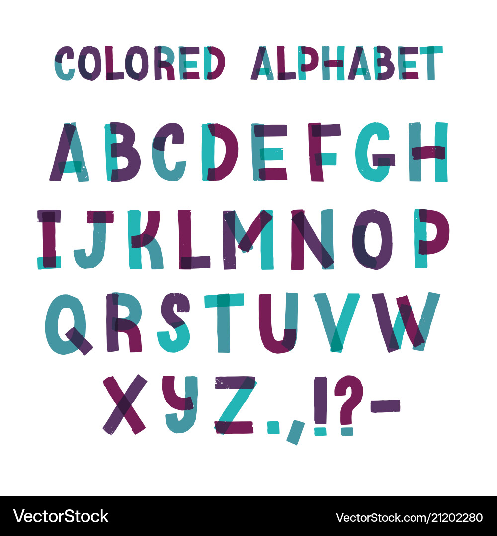 Latin font or decorative english alphabet made Latin font or decorative english alphabet made vector image