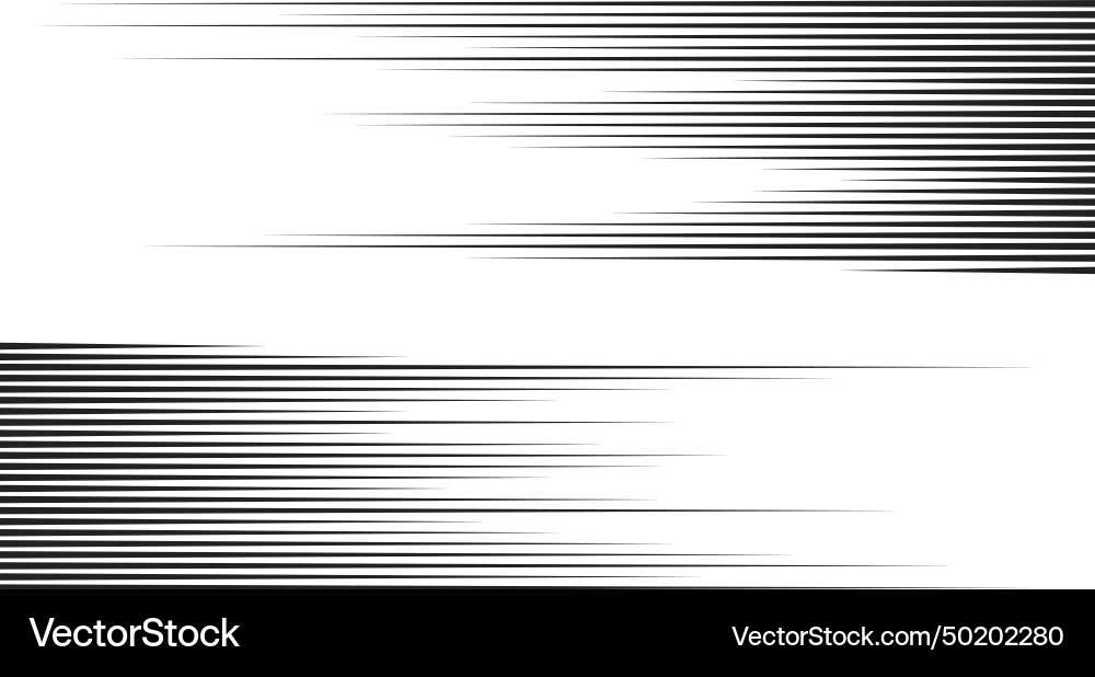 Monochrome horizontal speed line background Monochrome horizontal speed line background vector image