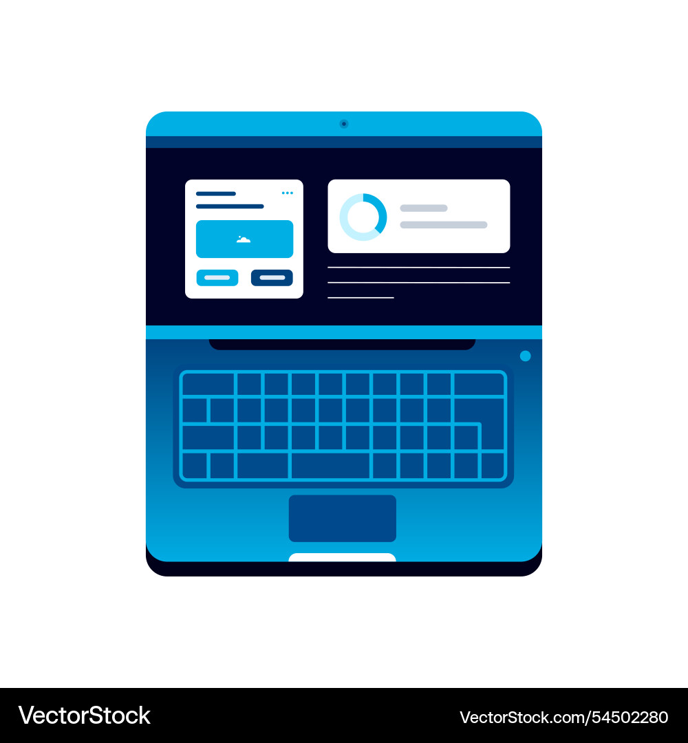 Notebook in progress Notebook in progress vector image