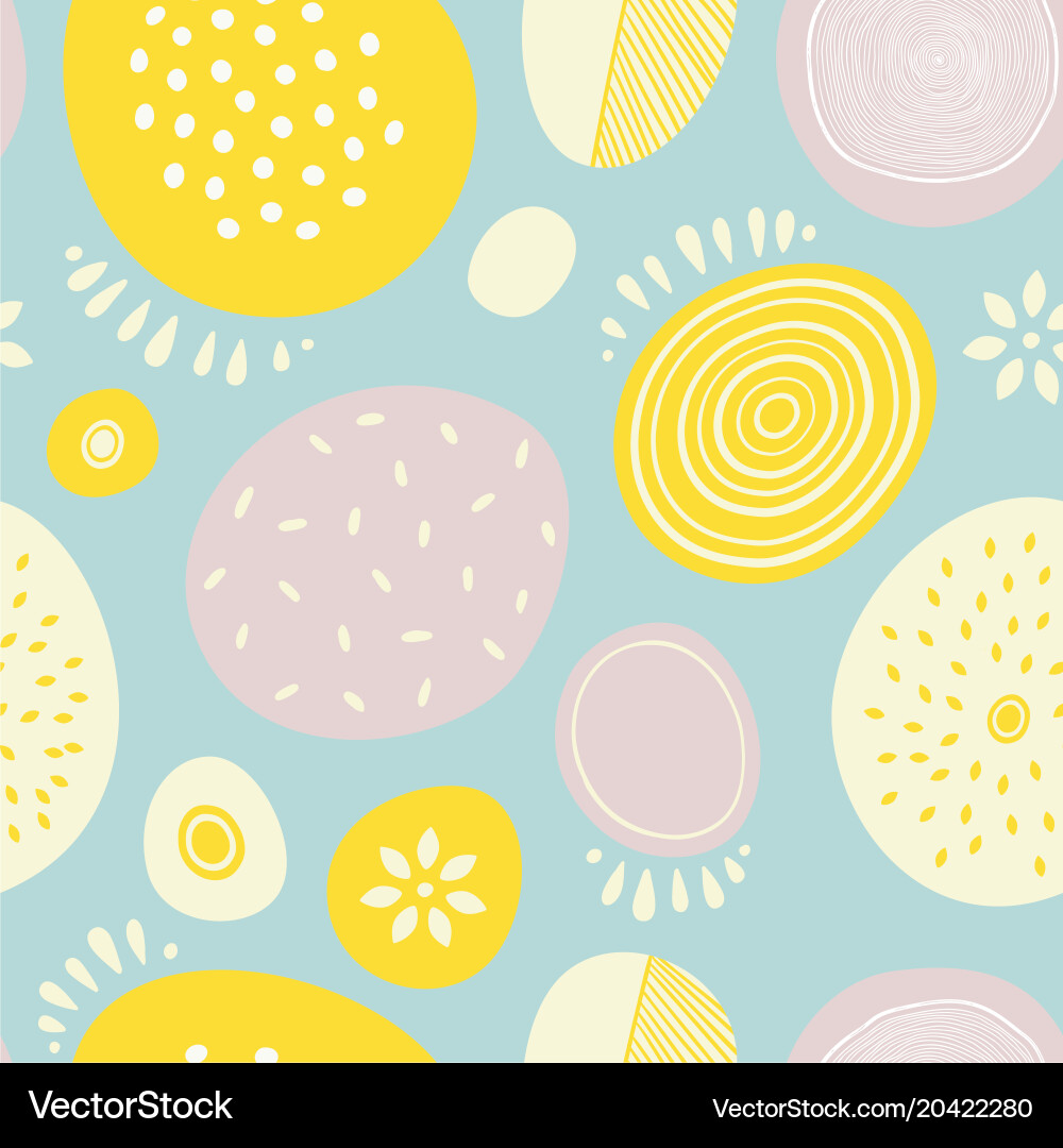 Seamless abstract pattern with circles vector image