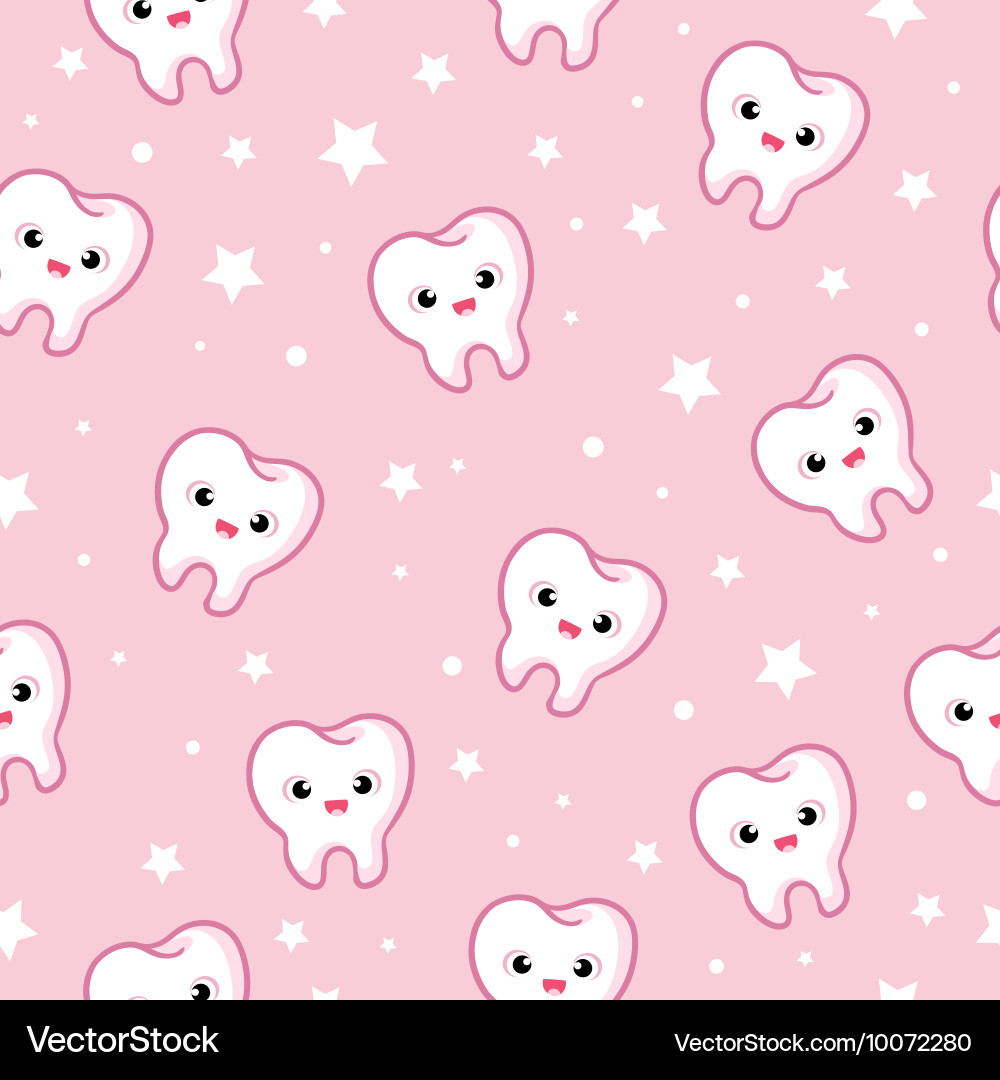 Seamless with teeth Royalty Free Vector Image - VectorStock