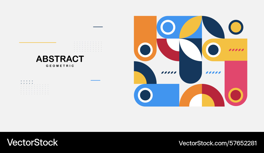 Abstract geometric modern pattern horizontal Abstract geometric modern pattern horizontal vector image