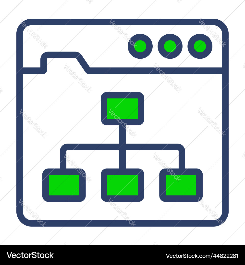 Algorithm icon user interface as a simple sign Vector Image