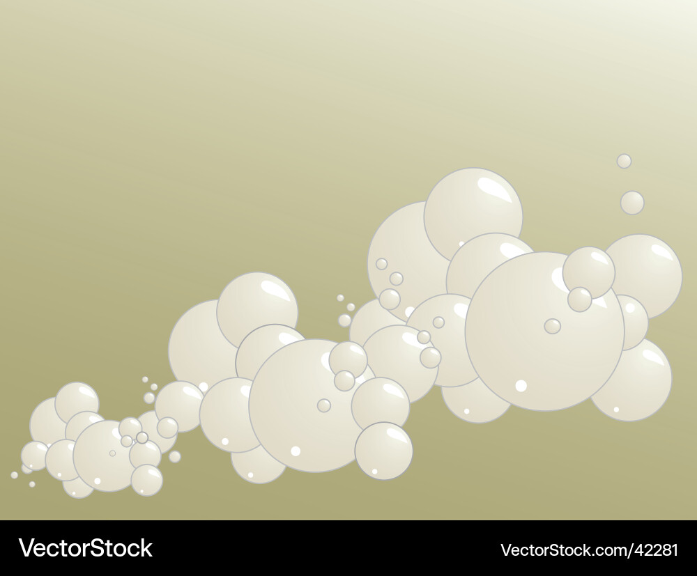 Bubbles Floating in Foam vector image