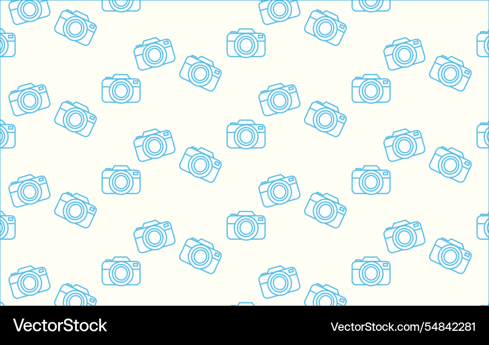 Camera stylish pattern repeating in a gentle Camera stylish pattern repeating in a gentle vector image