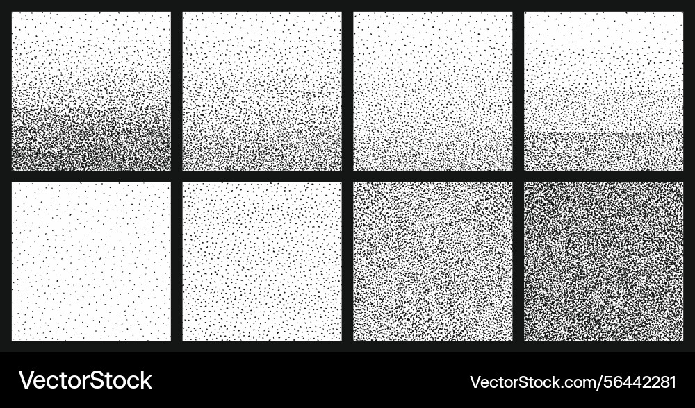 Halftone noice gradient with random dots Halftone noice gradient with random dots vector image