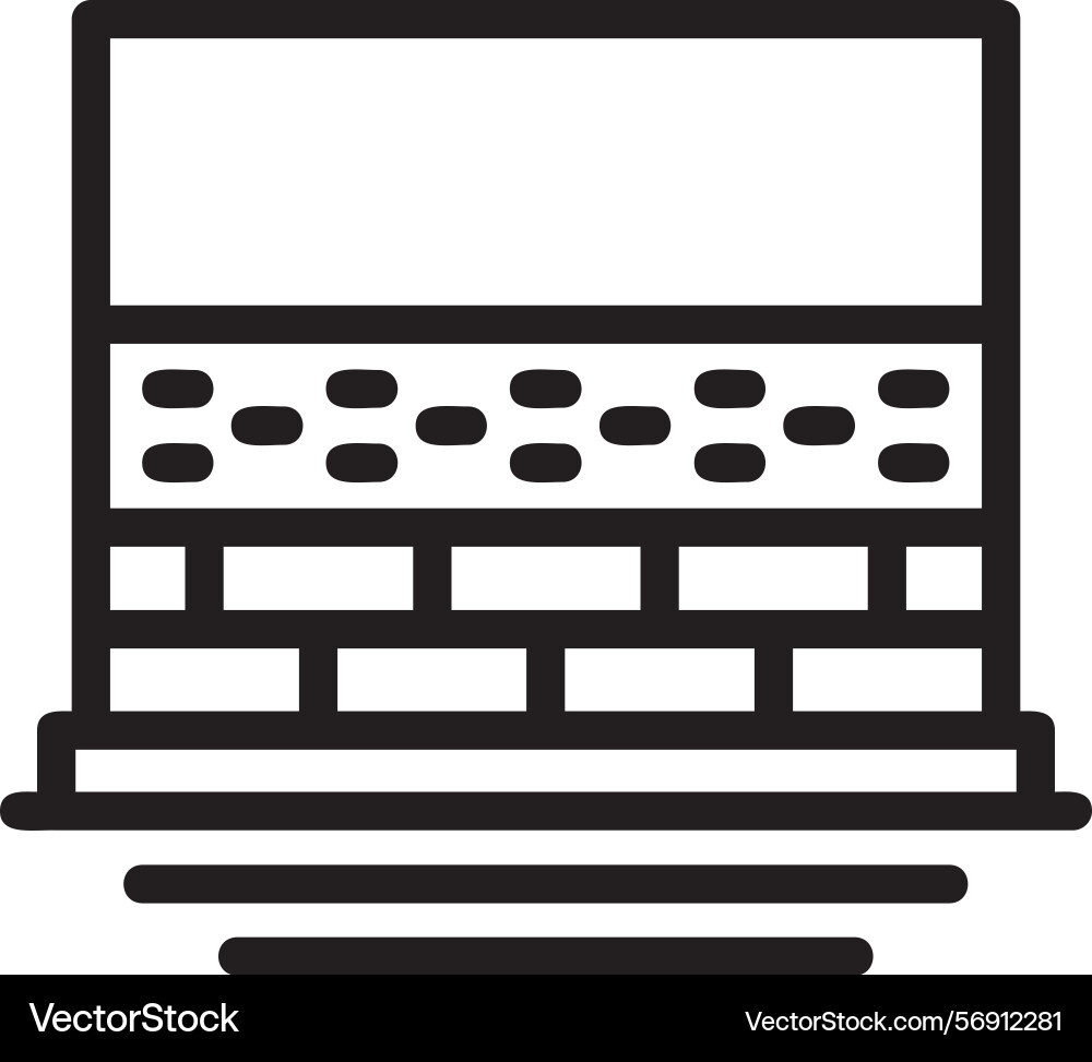 Insulation linear style icon design Vector Image