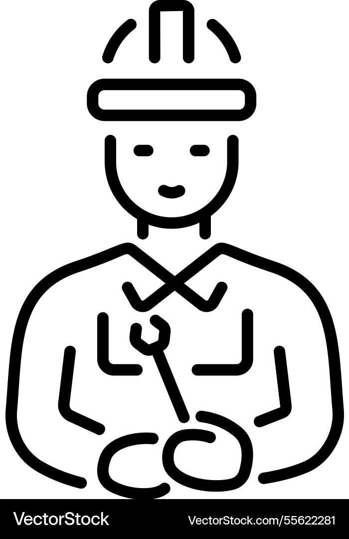 Machine operator Vector Image
