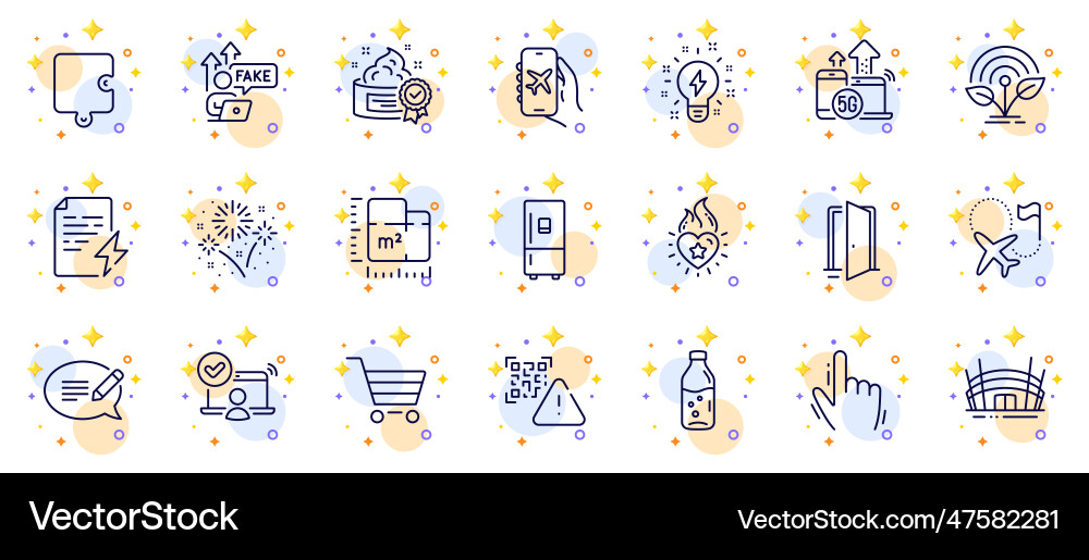 Outline set of 5g internet incubator and open Outline set of 5g internet incubator and open vector image
