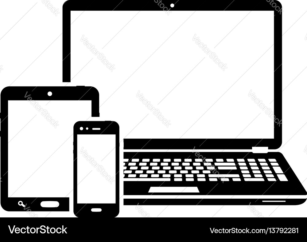 Responsive Mobile Devices vector image