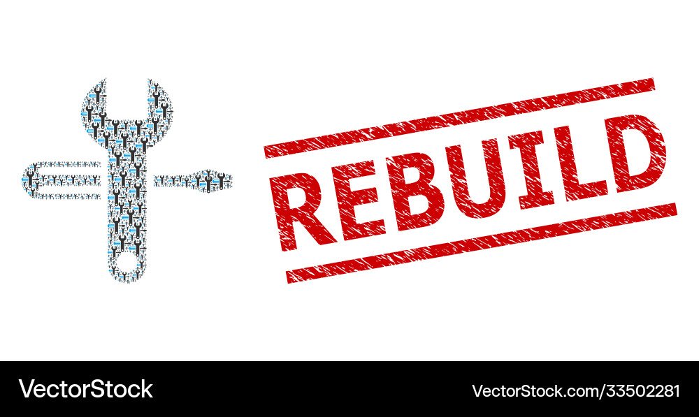 Tuning recursion composition items vector image