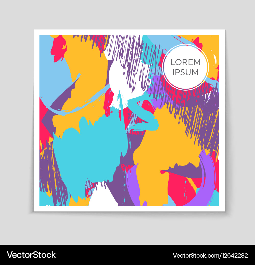Abstract layout background set for art Vector Image