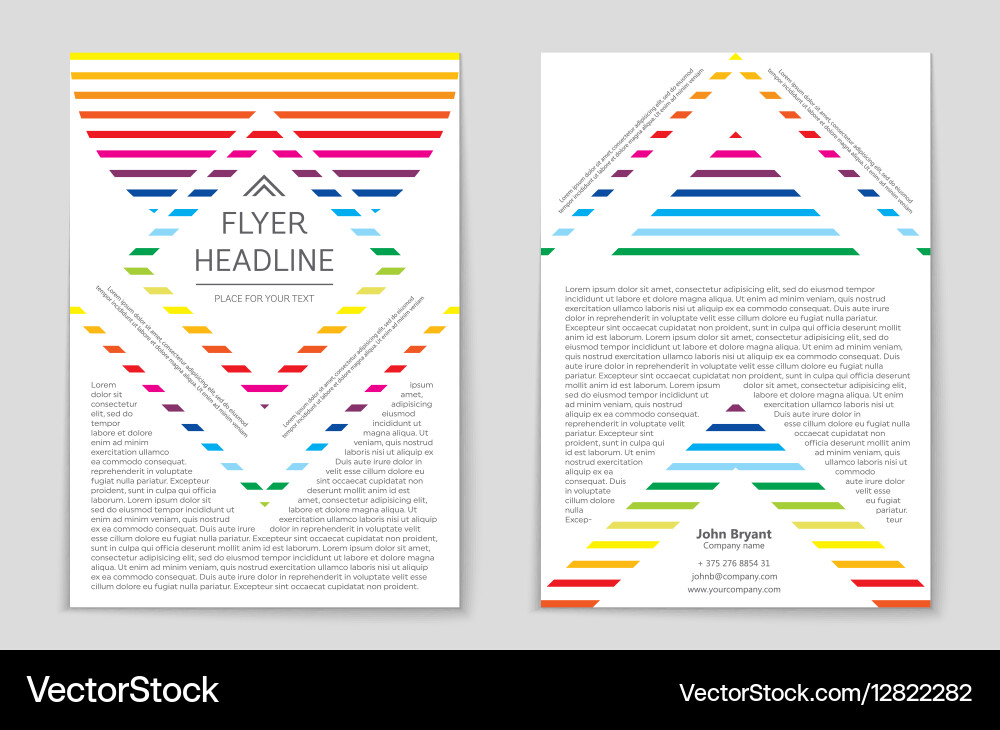 Abstract layout background set for art Vector Image