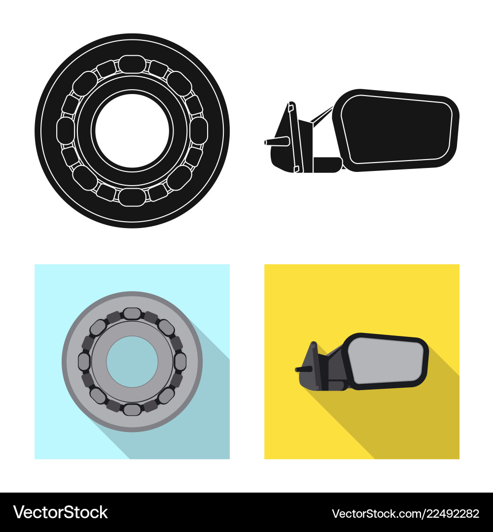 Auto and part symbol set Vector Image