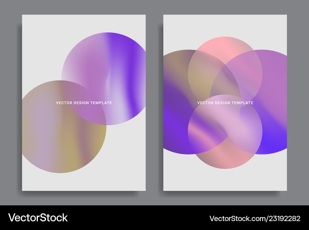 Backgrounds with vibrant gradient shapes Backgrounds with vibrant gradient shapes vector image
