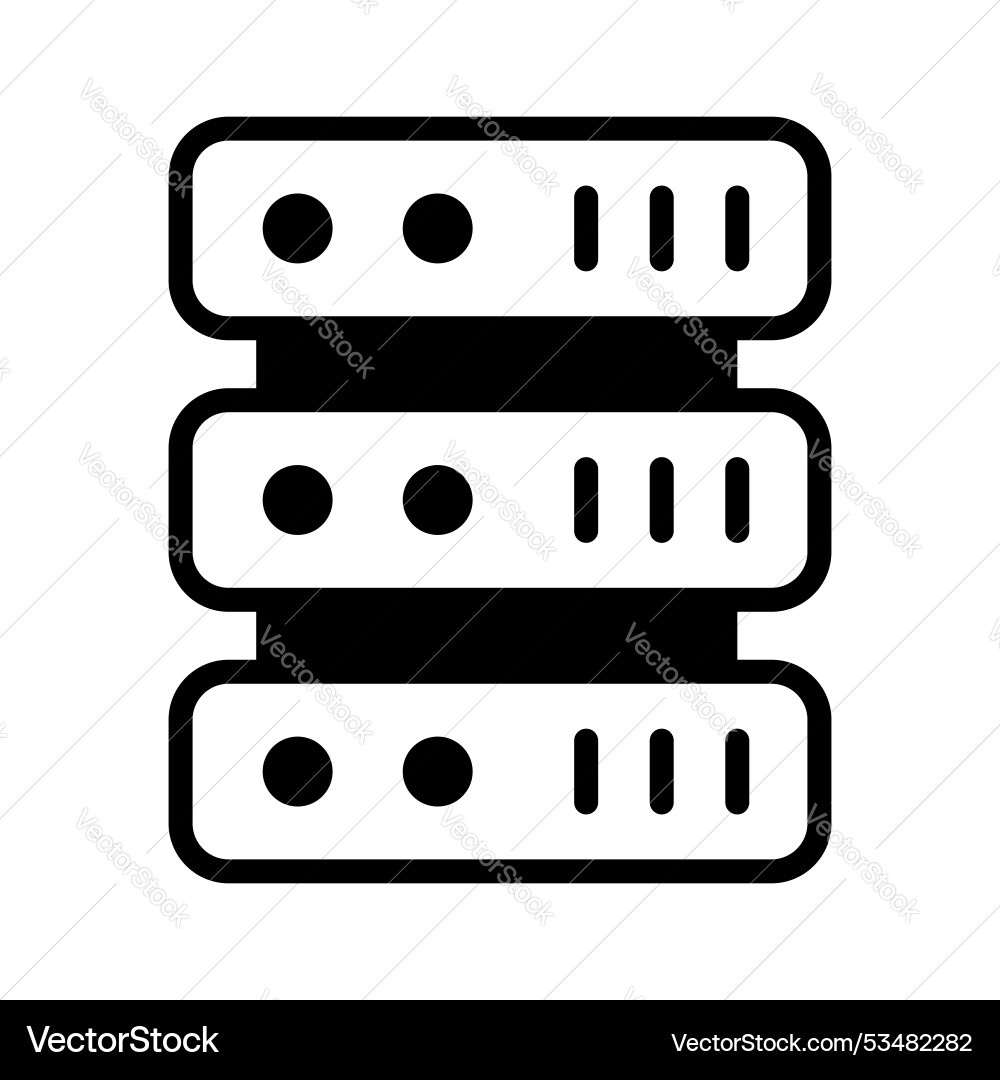 Database Vector Image