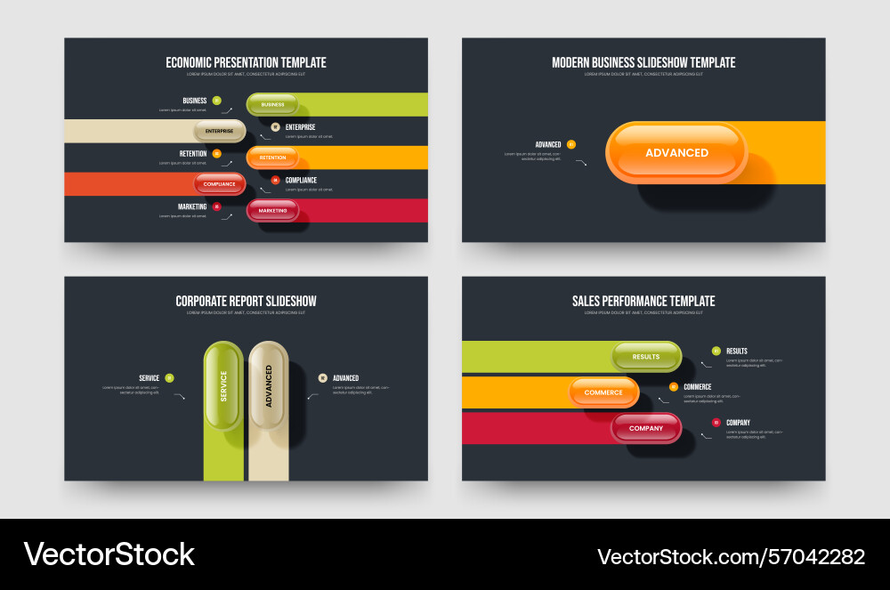 Enterprise forecast five one two three element Vector Image
