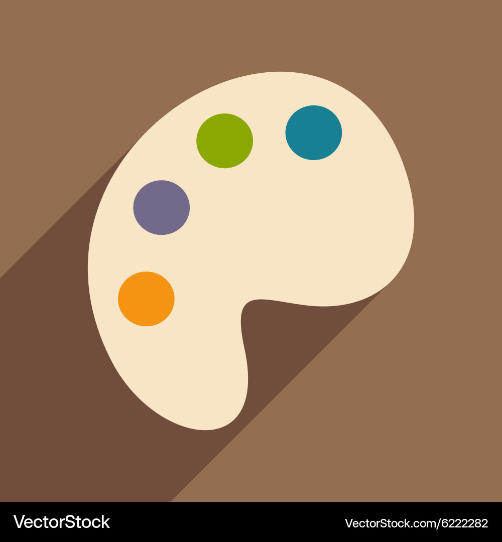 Flat with shadow icon and mobile application Vector Image