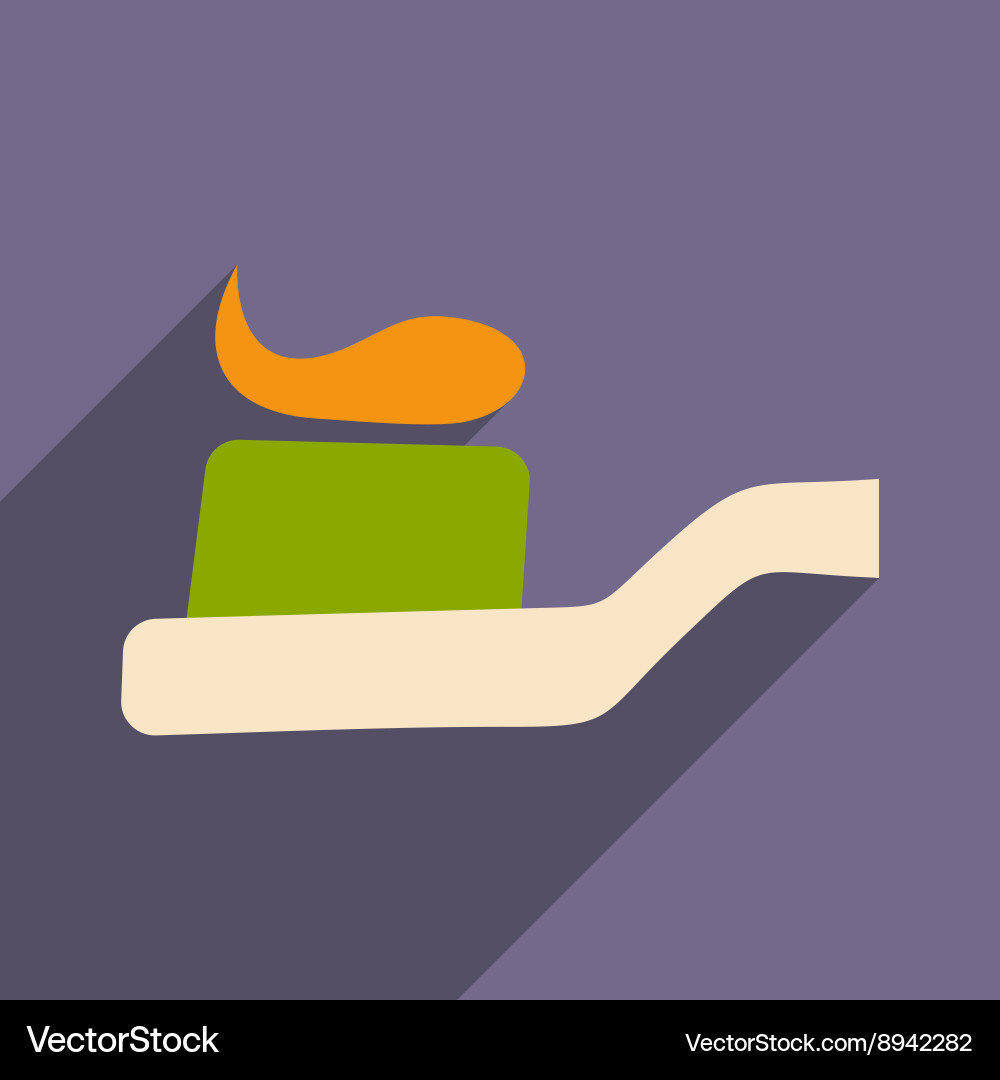 Flat with shadow icon and mobile application Vector Image