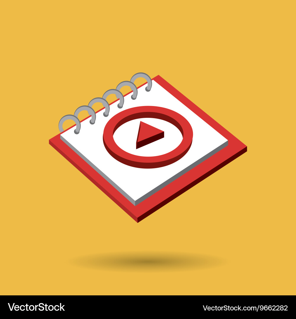 Memo pad isolated icon design Vector Image