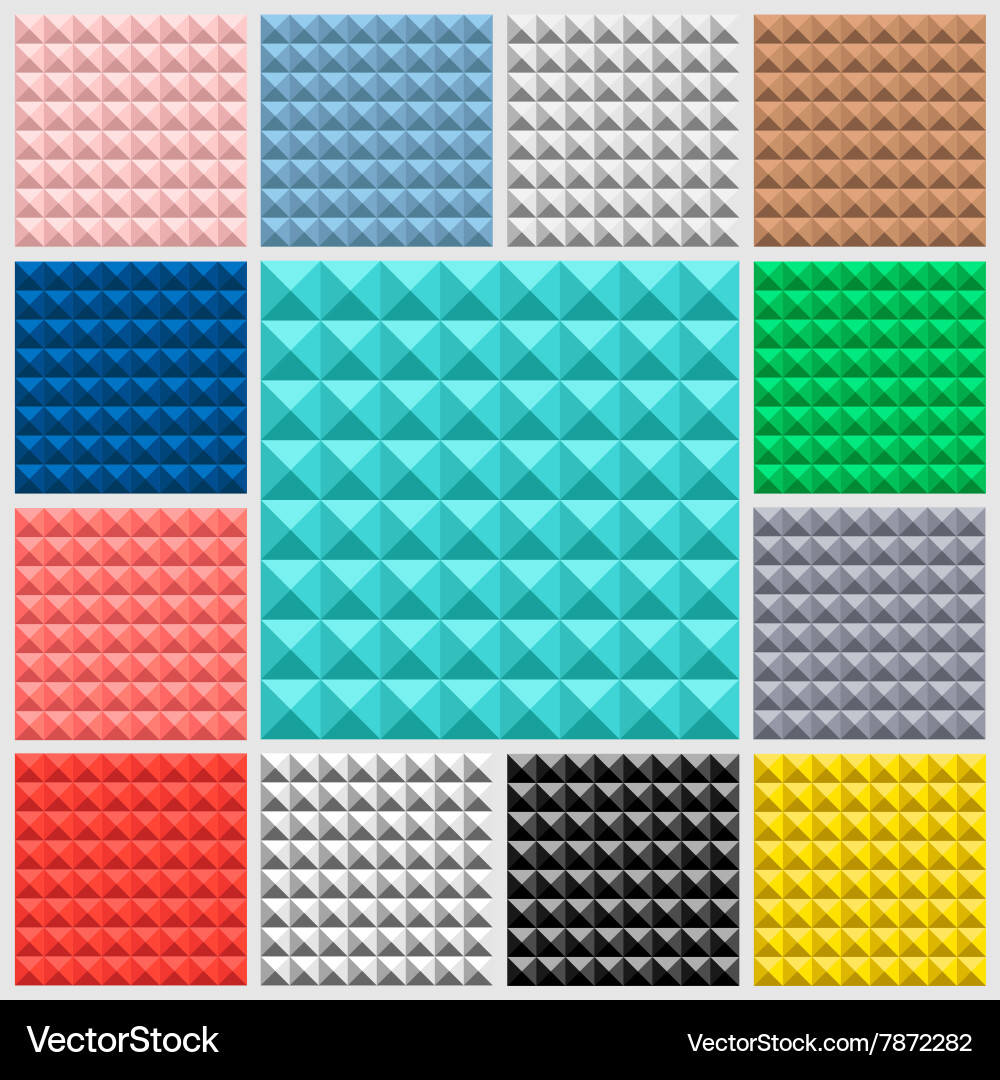 Quadrangle pattern set Vector Image