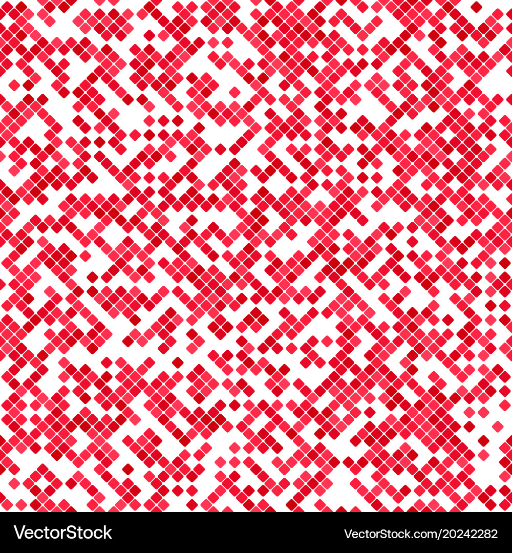 Red abstract seamless diagonal square pattern vector image