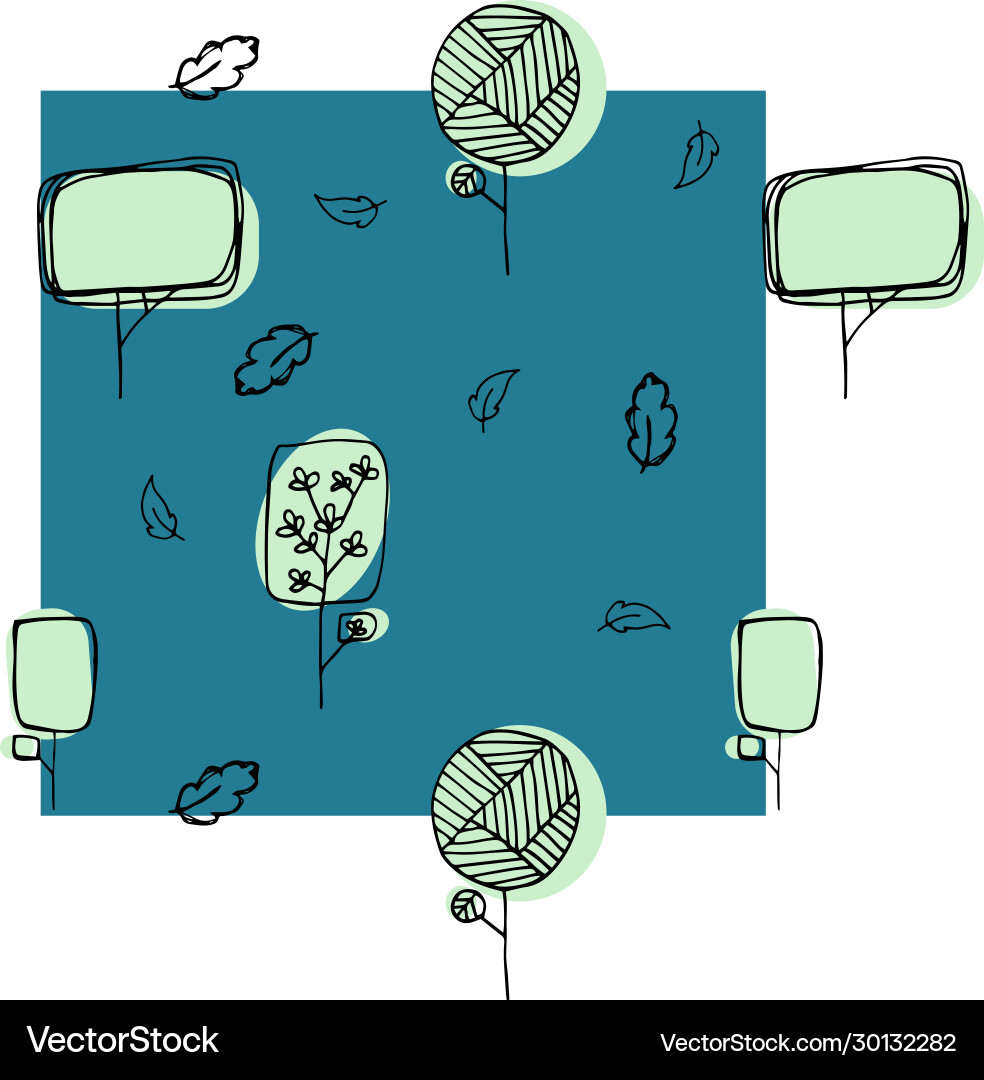 Seamless abstract tree pattern vector image