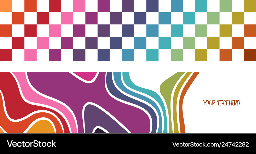 Set two horizontal abstract design banner Set two horizontal abstract design banner vector image