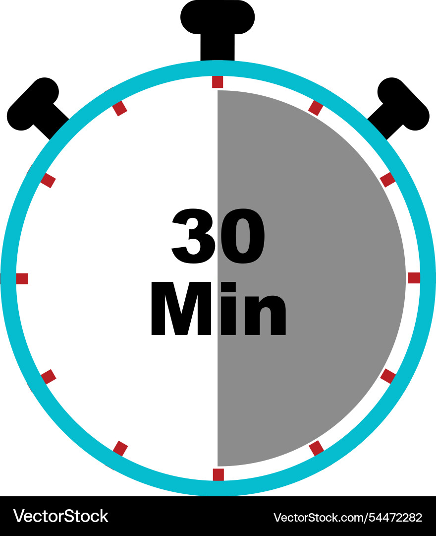 Stopwatch icon clock countdown timer symbol Stopwatch icon clock countdown timer symbol vector image