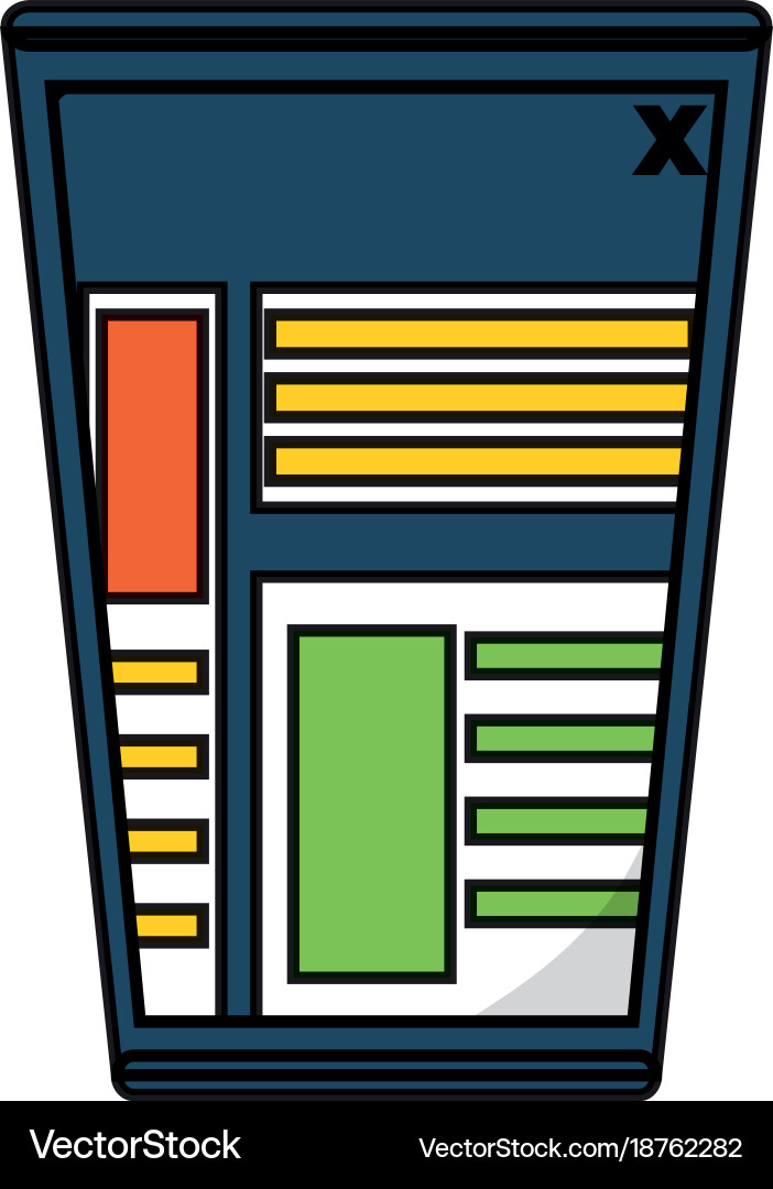 Web page interface icon vector image