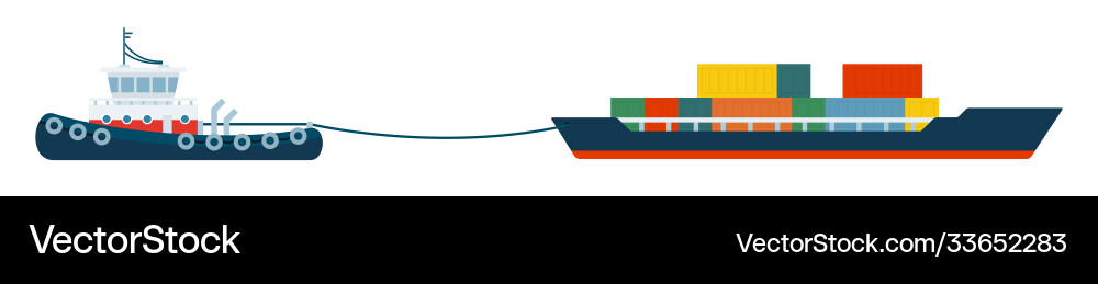 A container loader pulling A container loader pulling vector image