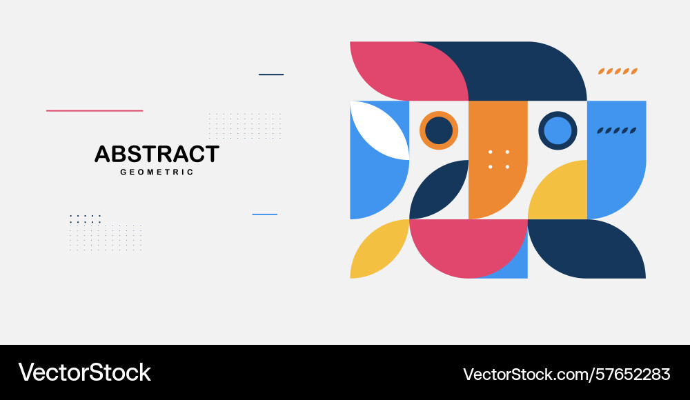 Abstract geometric modern pattern horizontal Abstract geometric modern pattern horizontal vector image