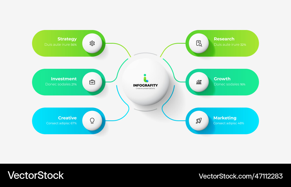 Business Project Visualization - Flowchart vector image