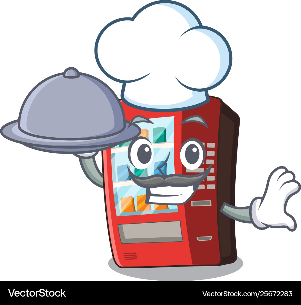 Chef and Vending Machine vector image