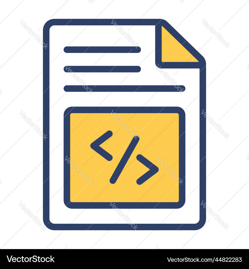 Coding icon user interface as a simple sign Vector Image