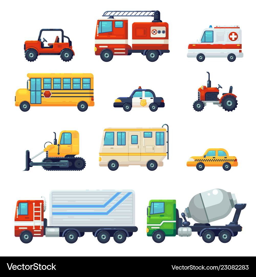 Contains such as heavy industrial vehicle car Contains such as heavy industrial vehicle car vector image