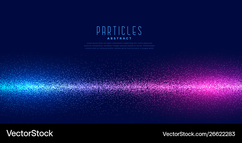 Glowing Particle Tech Background vector image