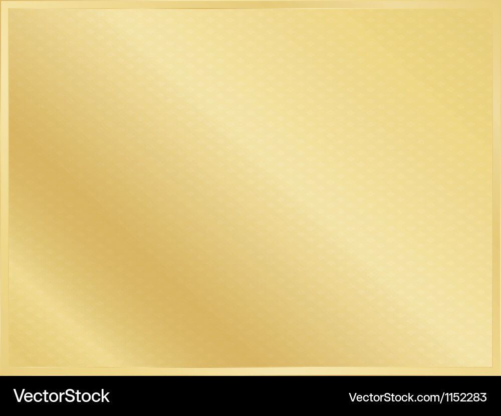 Golden background with border vector image