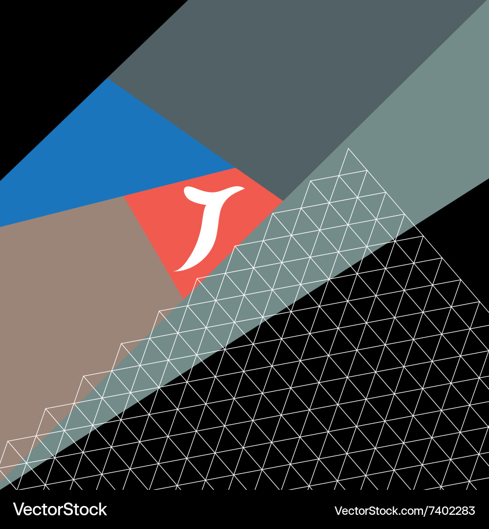 Graphic a abstract background with bird vector image