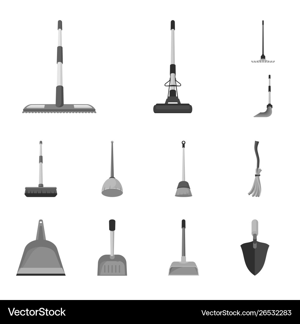 Isolated object tool and mopping logo Vector Image