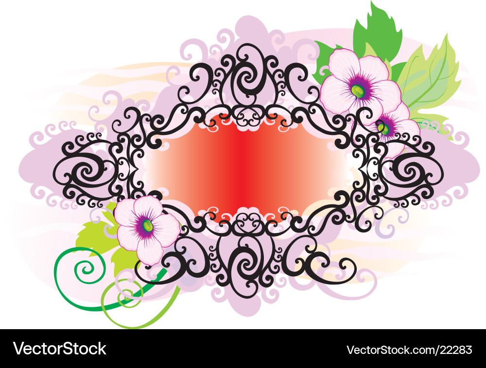 Openwork framework Vector Image