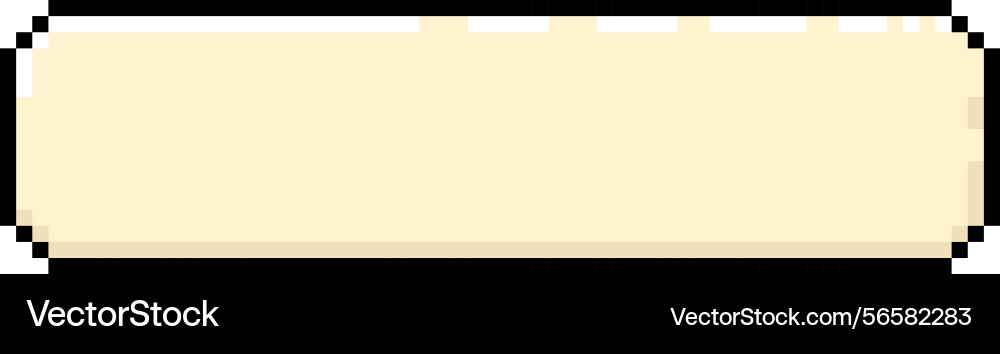 Pixel button or empty frame Pixel button or empty frame vector image