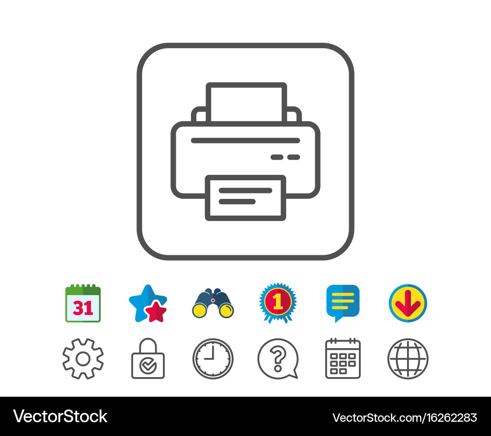 Printer Icon - Print Output vector image