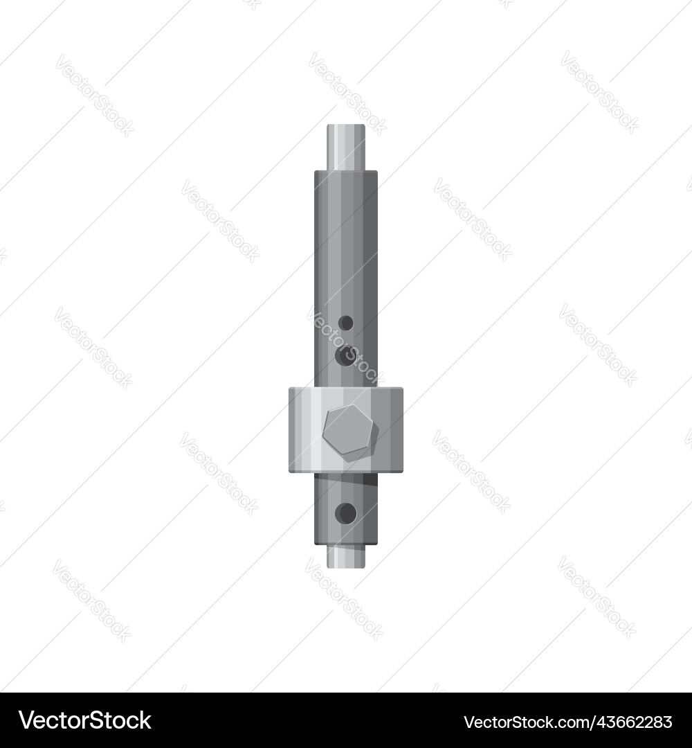 Silent block on engine bolt isolate realistic icon Silent block on engine bolt isolate realistic icon Vector Image