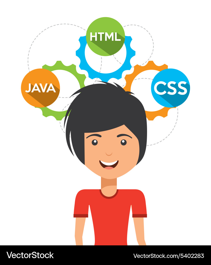 Software Programmierer vektorbild
